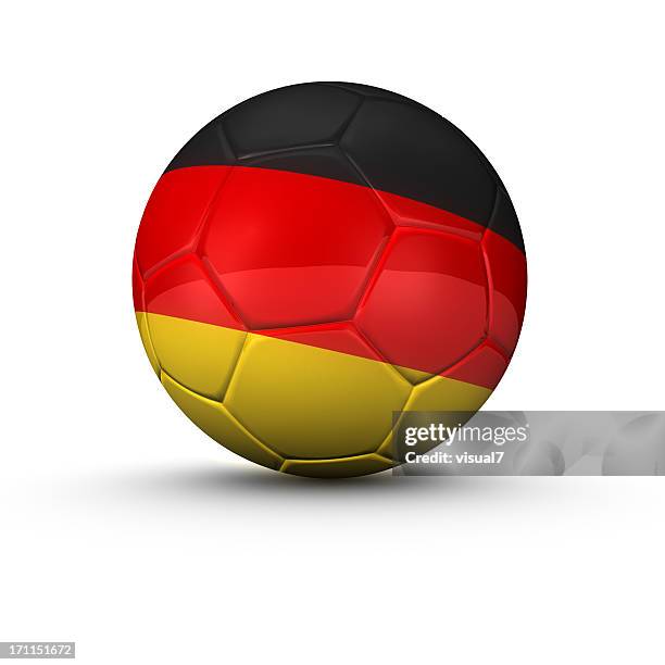 german soccer ball - duitse cultuur stockfoto's en -beelden