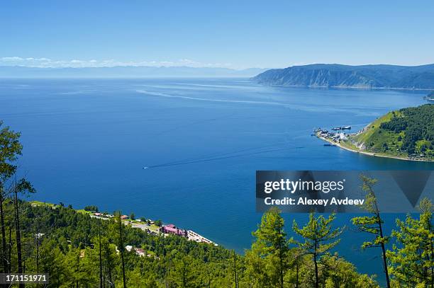 sommer-landschaft - baikal stock-fotos und bilder