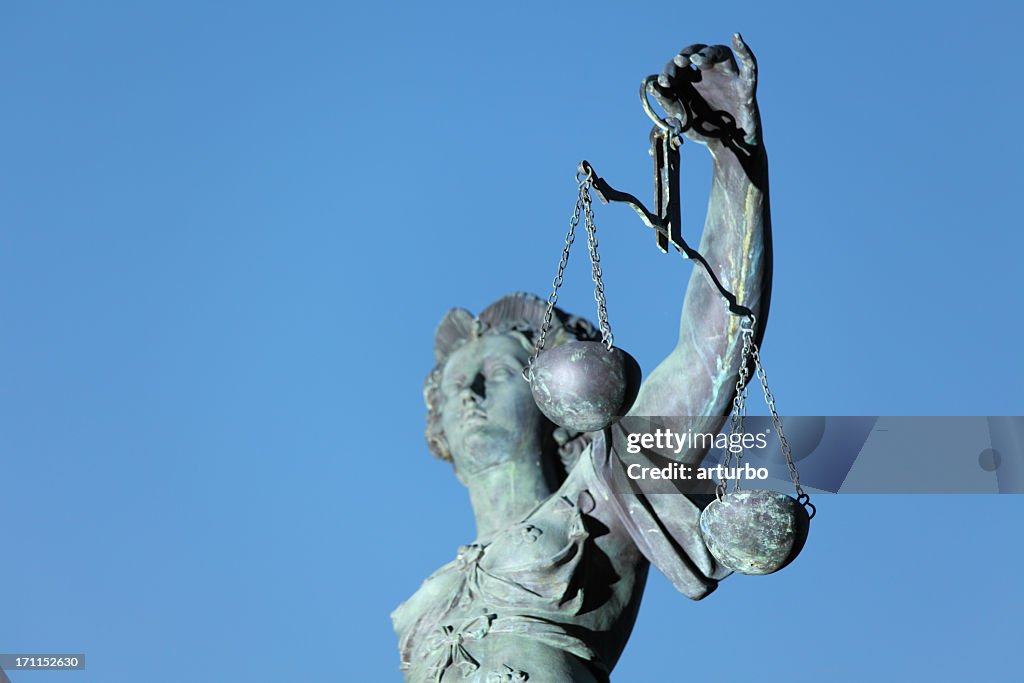 Lady Justice and scale