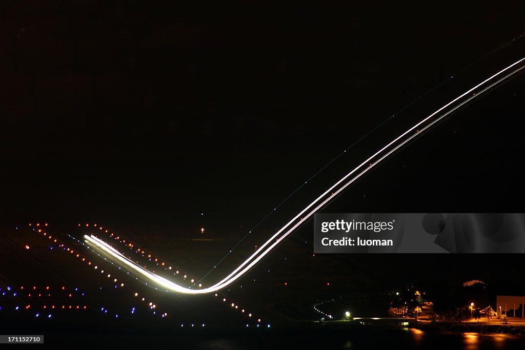 Airplane during takeoff