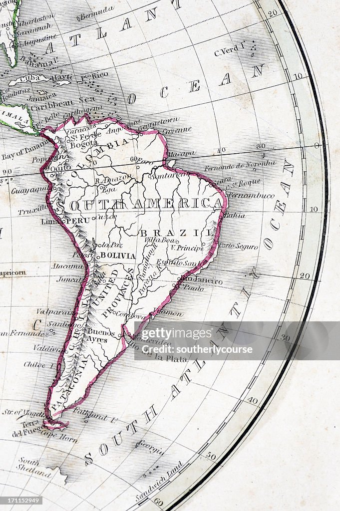Old Simple Map Detail Of An Old Map High-Res Stock Photo - Getty Images
