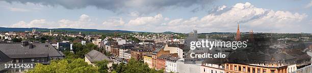 panoramic view - city of wiesbaden, germany - wiesbaden stock pictures, royalty-free photos & images