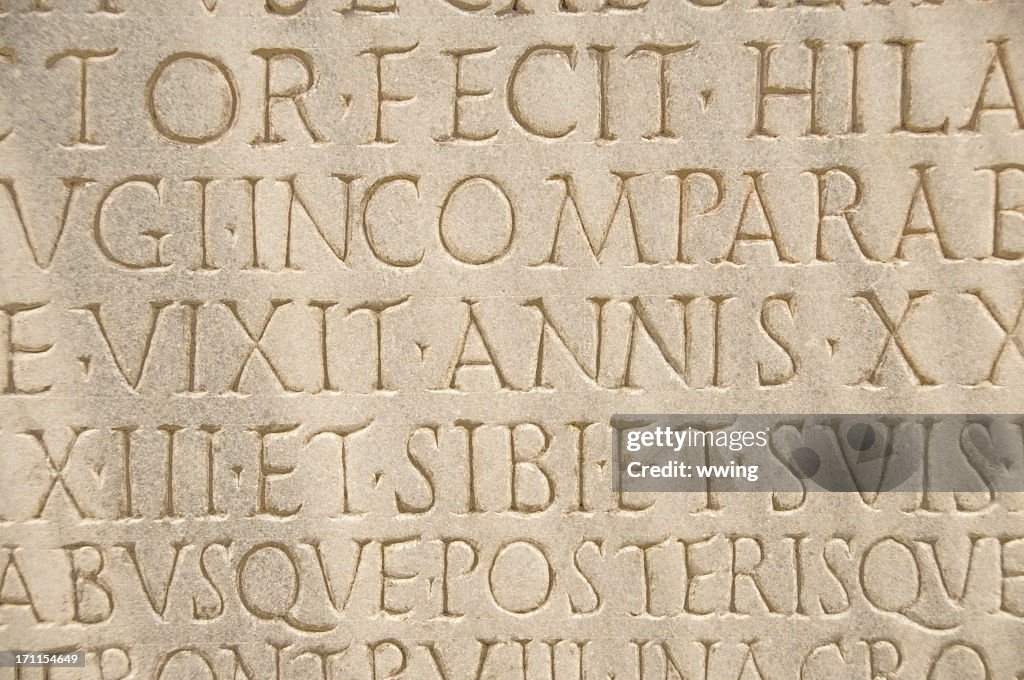 Ancient Roman Lettering
