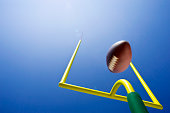 Looking up at Field Goal - American Football