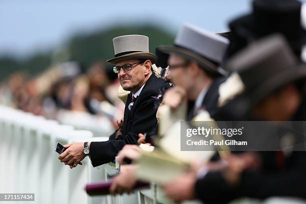 Racegoers look on during day five of Royal Ascot at Ascot Racecourse on June 22, 2013 in Ascot, England.