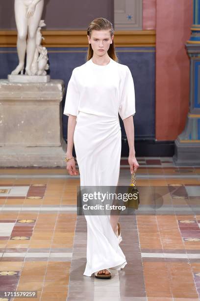 Model walks the runway during the Valentino Womenswear Spring/Summer 2024 show as part of Paris Fashion Week on October 1, 2023 in Paris, France.