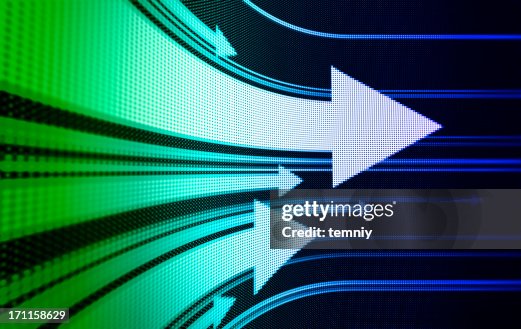 Digital Arrows High-Res Stock Photo - Getty Images