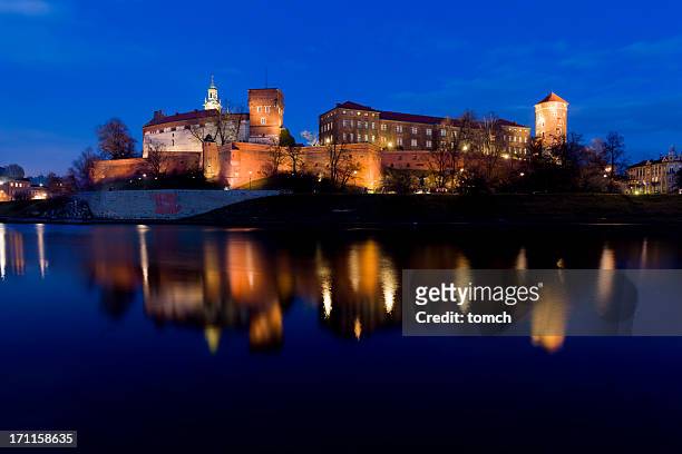 wawel castle in krakow - wawel cathedral stock pictures, royalty-free photos & images