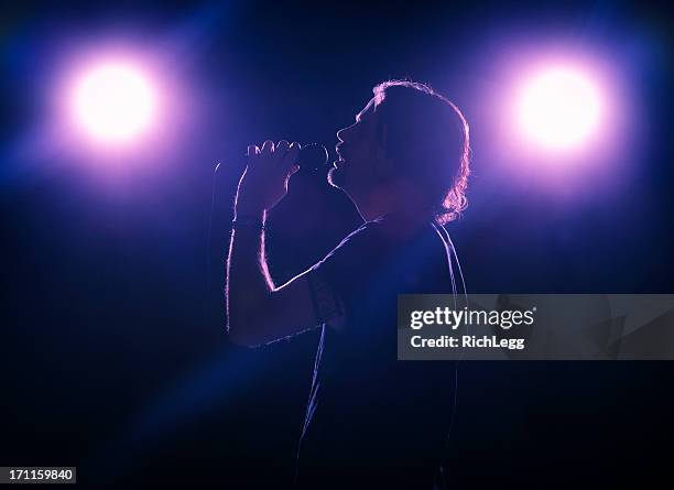 chanteur sur scène - singer photos et images de collection