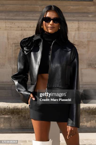Simone Ashley attends the Valentino Womenswear Spring/Summer 2024 show as part of Paris Fashion Week on October 01, 2023 in Paris, France.