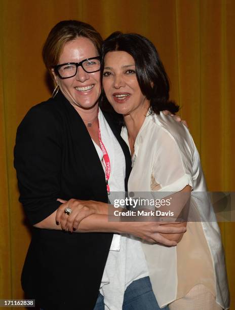 Director Catherine Dent and actress Shohreh Aghdashloo attend the2013 Palm Springs ShortFest "Shooting Stars" Screening held at the Camelot theater...