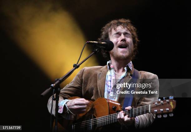 Damien Rice performs on day two of the Best Kept Secret Festival at Beekse Bergen on June 22, 2013 in Hilvarenbeek, Netherlands.