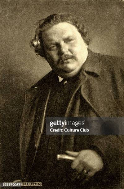 Gilbert Keith Chesterton, British writer, 1874-1936.