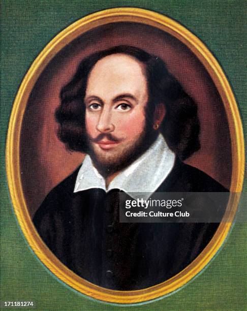 William Shakespeare. Portrait of the English author, playwright. April 1564-May 3 1616
