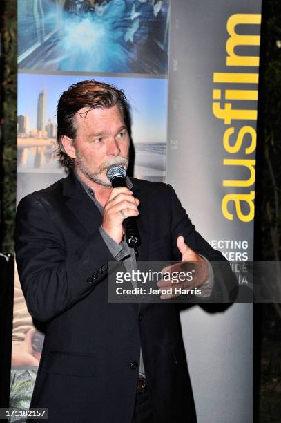 Actor Kieran Darcy-Smith attends the Australian Reception at Parker Palm Springs on June 22, 2013 in Palm Springs, California.