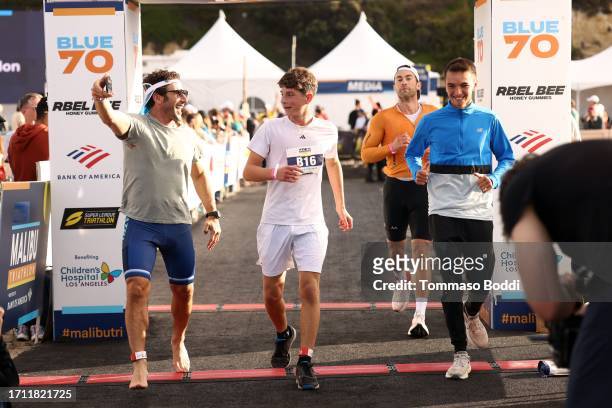 Mark Feuerstein, Frisco Feuerstein and Chace Crawford attend the 38th Annual Malibu Triathlon benefiting Children’s Hospital Los Angeles on October...