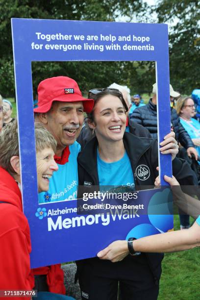 Vicky McClure and guests attend the Alzheimer's Society Memory Walks in Wollaton Park on October 7, 2023 in Nottingham, England.