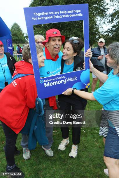 Vicky McClure and guests attend the Alzheimer's Society Memory Walks in Wollaton Park on October 7, 2023 in Nottingham, England.