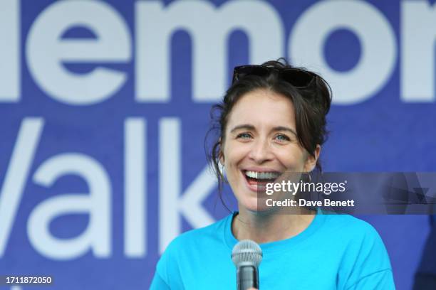 Vicky McClure attends the Alzheimer's Society Memory Walks in Wollaton Park on October 7, 2023 in Nottingham, England.