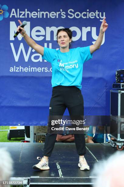 Vicky McClure attends the Alzheimer's Society Memory Walks in Wollaton Park on October 7, 2023 in Nottingham, England.