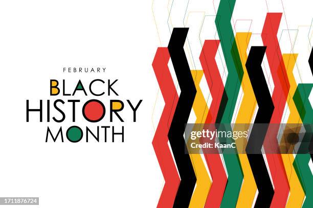 black history month feiern. vektorillustration design grafik schwarze geschichte monat stock illustration - black history month stock-grafiken, -clipart, -cartoons und -symbole