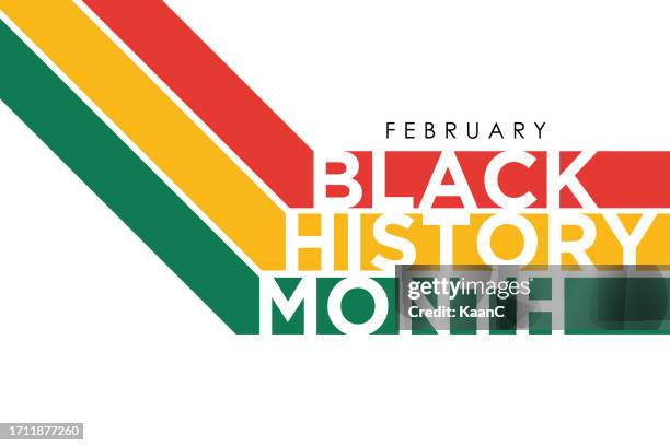 black history month feiern. vektorillustration design grafik schwarze geschichte monat stock illustration - black history month stock-grafiken, -clipart, -cartoons und -symbole