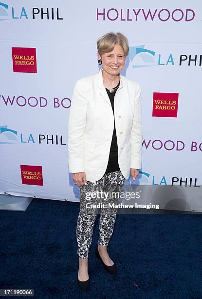 President and Chief Executive Officer of the Los Angeles Philharmonic Deborah Borda attend Hollywood Bowl Opening Night Gala - Arrivals at The...