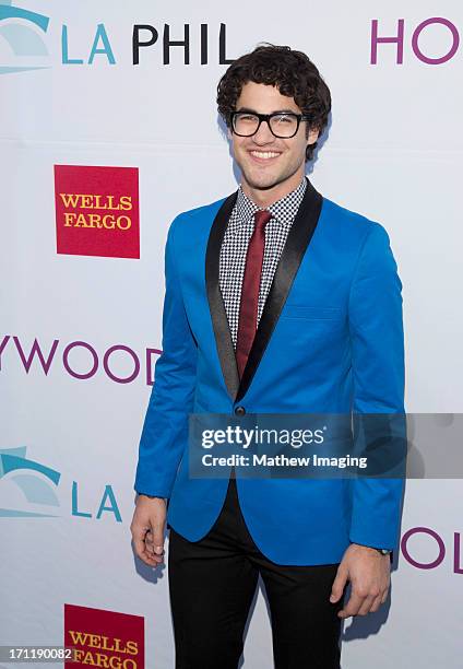 Actress Darren Criss attends Hollywood Bowl Opening Night Gala - Arrivals at The Hollywood Bowl on June 22, 2013 in Los Angeles, California.