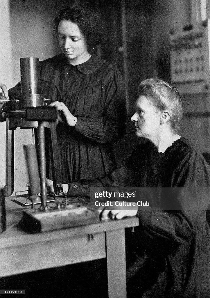 Marie Curie and her daughter Irene