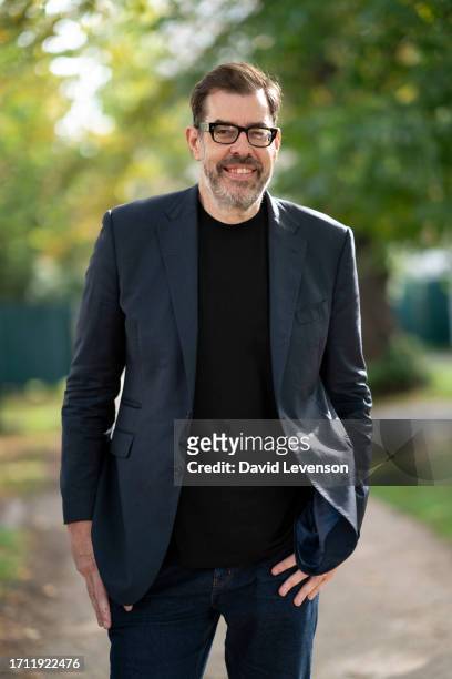 Richard Osman, best selling author and television personality, attends the 2023 Cheltenham Literature Festival on October 7, 2023 in Cheltenham,...