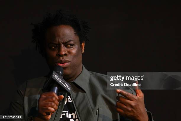 Jeymes Samuel speaks on the panel for 'The Book of Clarence' at Deadline Contenders Film: London on October 7, 2023 at Ham Yard Hotel in London,...