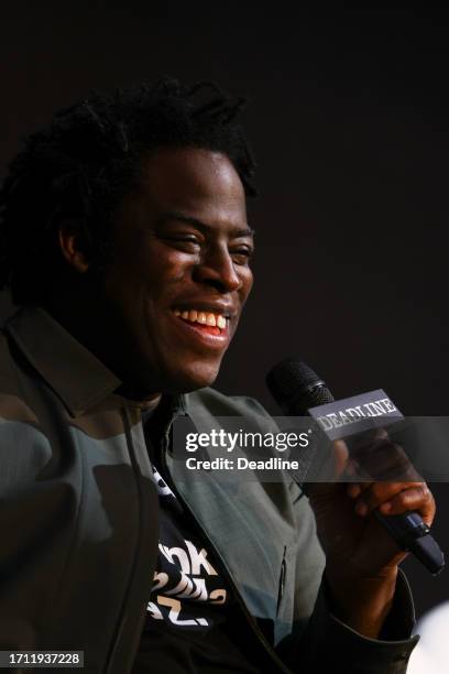 Jeymes Samuel speaks on the panel for 'The Book of Clarence' at Deadline Contenders Film: London on October 7, 2023 at Ham Yard Hotel in London,...