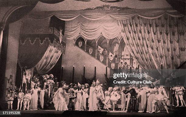 'Sleeping Beauty'. Tchaikovsky 's ballet of 1889. Opening night of Rudolf von Laban 's 1934 production at the Berlin State Opera House, tinted...