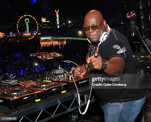 Producer/DJ Carl Cox performs at the 17th annual Electric Daisy Carnival at Las Vegas Motor Speedway on June 22, 2013 in Las Vegas, Nevada.