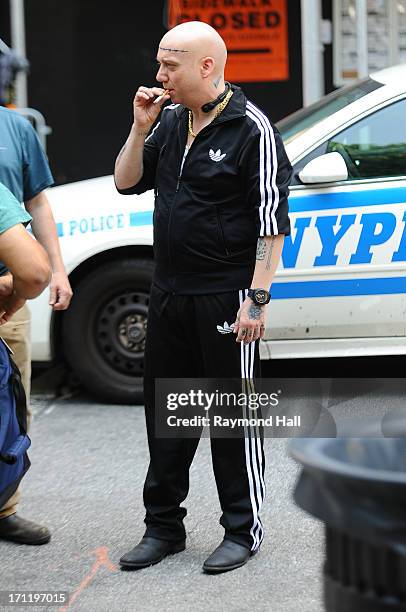 Actor Paul Giamatti is seen on set of "The Amazing Spider-Man 2" on June 22, 2013 in New York City.