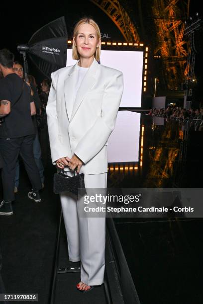 Kelly Rutherford attends "Le Défilé L'Oréal Paris - Walk Your Worth" Show as part of Paris Fashion Week at the Eiffel Tower on October 01, 2023 in...
