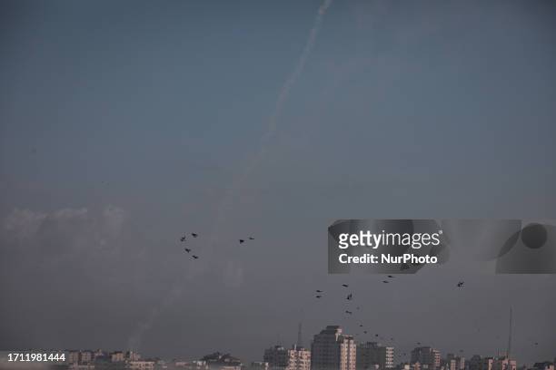 Palestinian militants fire missiles at Israel in Gaza, and the Palestinian resistance factions announced that they would respond to crimes against...