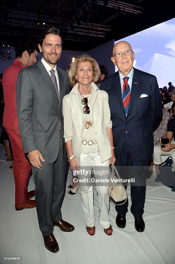 Salvatore Ferragamo - Front Row - MFW S/S 2014