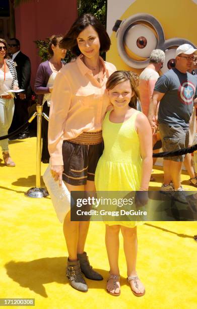 Actress Catherine Bell and daughter Gemma Beason arrive at the Los Angeles premiere of "Despicable Me 2" at Universal CityWalk on June 22, 2013 in...