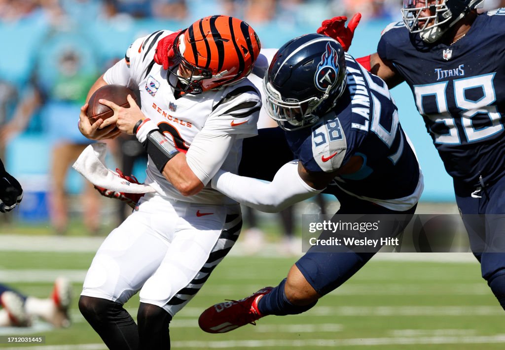 Cincinnati Bengals v Tennessee Titans