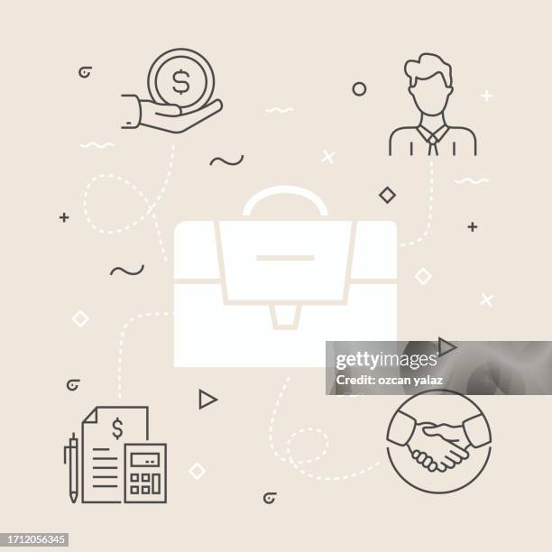 business related vector banner design concept. global multi-sphere ready-to-use template. web banner, website header, magazine, mobile application etc. modern design. - couple looking at computer stock illustrations