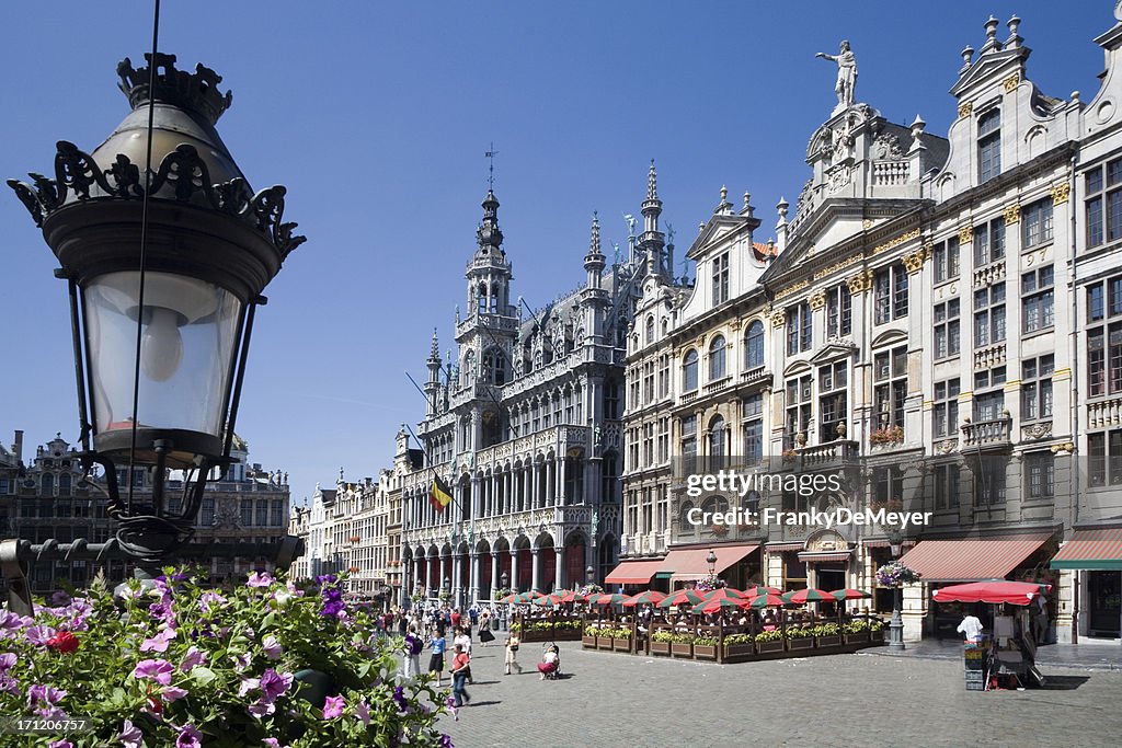 Brussels Grand Place in the summer