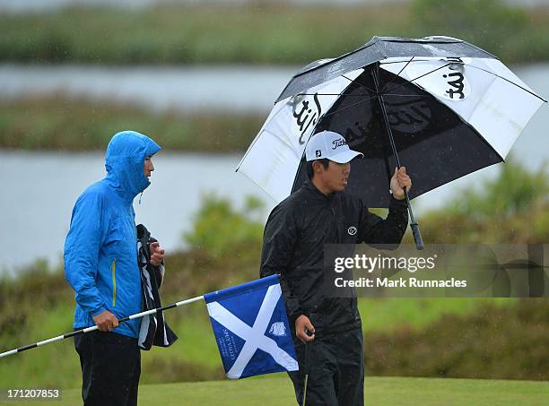 Byeong-hun An of Korea at the 6th green during the Fourth Round of the Scottish Hydro Challenge hosted by MacDonald Hotels & Resorts on June 23, 2013...