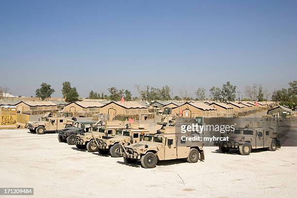 convoy camp - military vehicle stock pictures, royalty-free photos & images