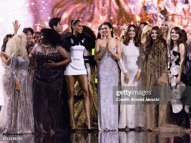 Kendall Jenner, Yseult, Cindy Bruna, Andy MacDowell, Viola Davis and Aishwarya Rai walk the runway during the "Le Defile - Walk Your Worth" - 6th...
