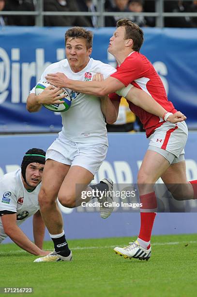 Callum Braley of England during the 2013 IRB Junior World Championship Final match between England and Wales at Stade de la Rabine on June 23, 2013...