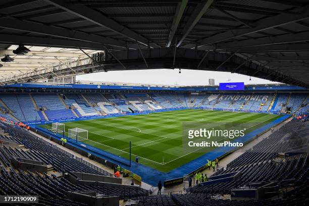 General view inside the King Power Stadium, home to Leicester City during the Sky Bet Championship match between Leicester City and Stoke City at the...