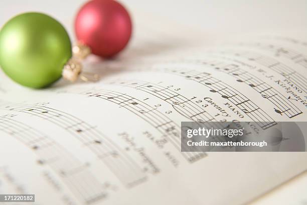 christmas carol music - christmas carol stock pictures, royalty-free photos & images