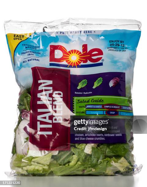 dole italian blend salad - dole stock pictures, royalty-free photos & images