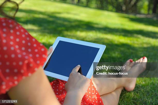 2,206 Woman Reading Tablet Screen Stock Photos, High-Res Pictures, and ...